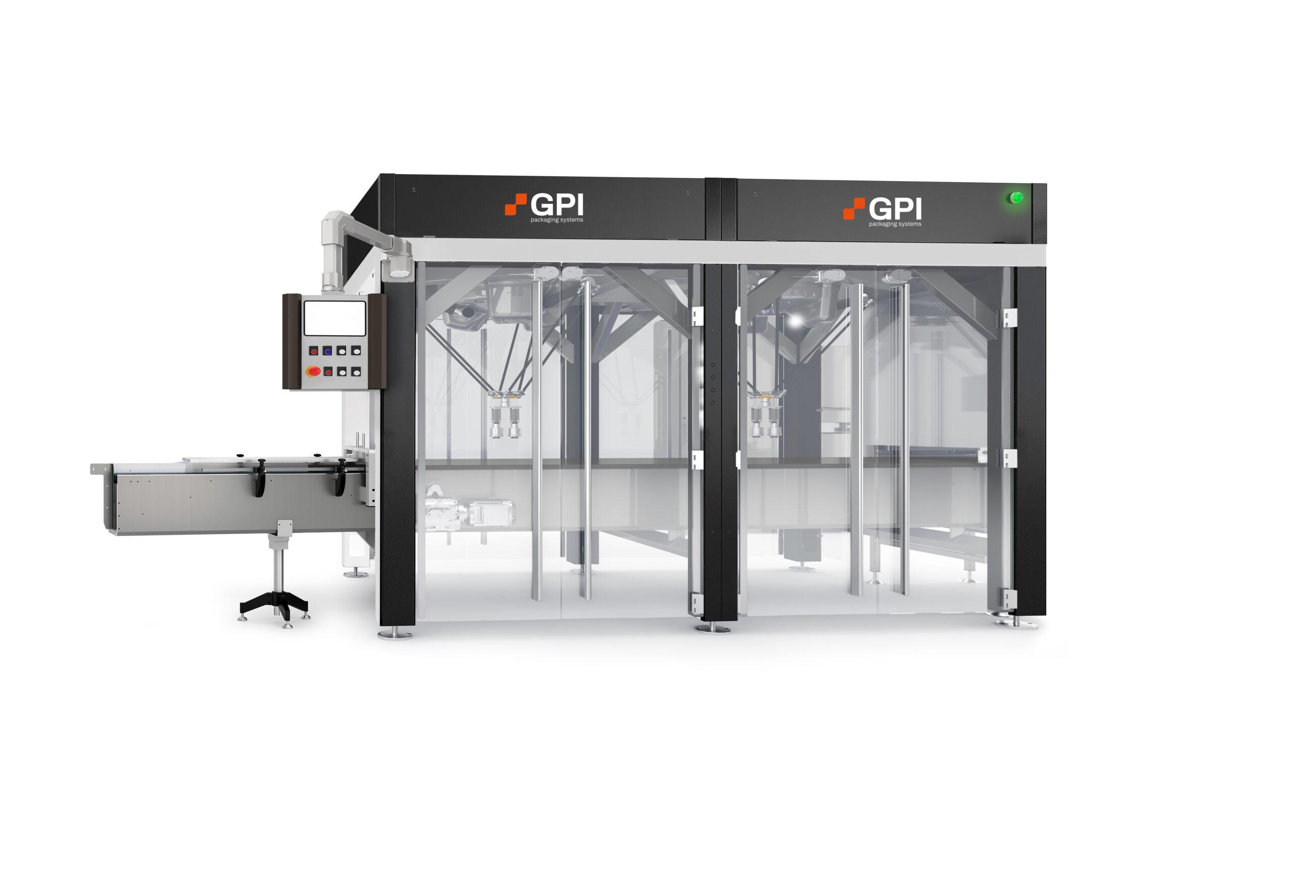 Prise robotisée par le dessus pour encartonnage GPI